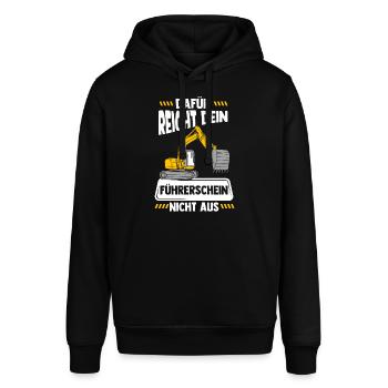 Bagger - Stanley/Stella Unisex Hoodie SOUNDER - Schwarz - Vorne - Alina (178cm) & Michal (187cm)