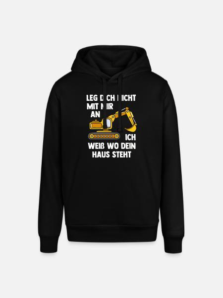 Bagger bauarbeiter - Stanley/Stella Unisex Hoodie SOUNDER - Schwarz