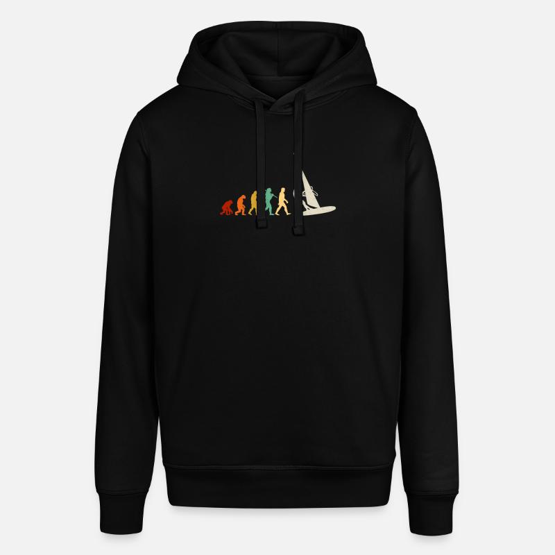 Windsurfing Evolution, windsurfing windsurf - Stanley/Stella SOUNDER Unisex Hoodie - black