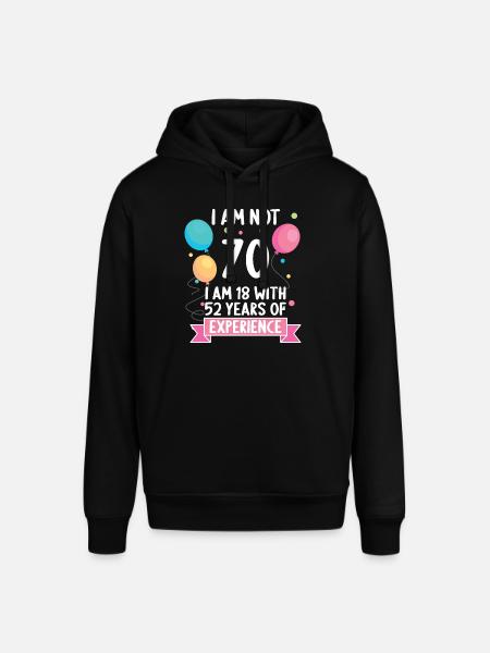 70 år 70 år 70 år 70 år - Stanley/Stella SOUNDER unisex hoodie - sort