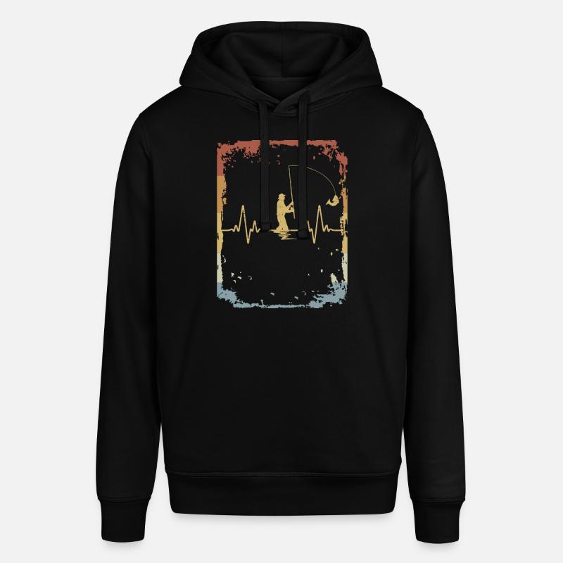 Cardio-pêcheur retro - Sweat à capuche SOUNDER Stanley/Stella Unisexe - noir