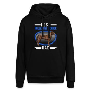 Best Hollandse Herder Dad Holland Schäferhund - Stanley/Stella Unisex Hoodie SOUNDER - Schwarz - Vorne - Alina (178cm) & Michal (187cm)