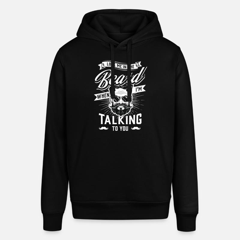 Bart Geschenk Vollbart schnurrbart - Stanley/Stella Unisex Hoodie SOUNDER - Schwarz