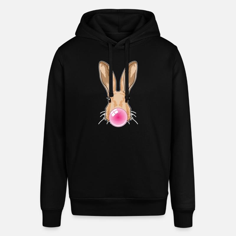 Lapin avec chewing-gum - Sweat à capuche SOUNDER Stanley/Stella Unisexe - noir