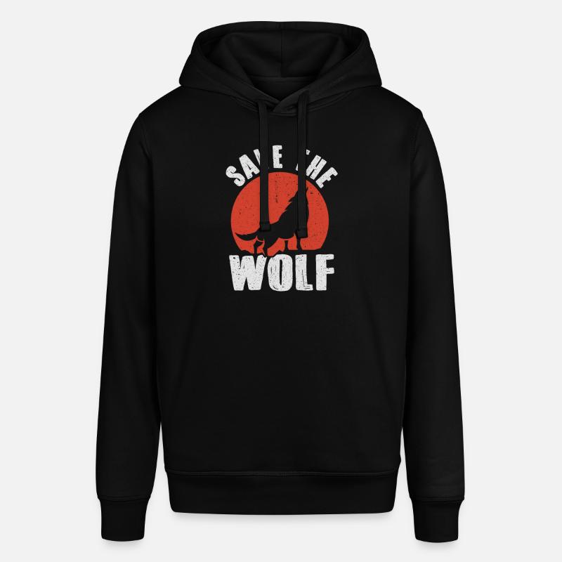 Loup - Sweat à capuche SOUNDER Stanley/Stella Unisexe - noir