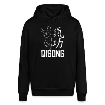 Qigong Qi Gong Tai Chi Chigong - Stanley/Stella Unisex Hoodie SOUNDER - Schwarz - Vorne - Alina (178cm) & Michal (187cm)