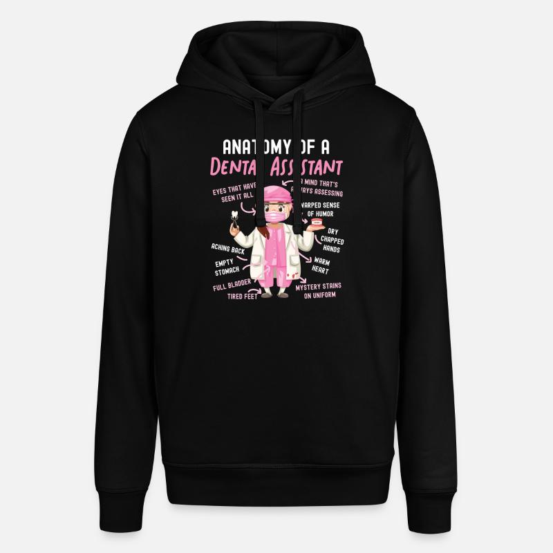 Assistant dentaire Anatomie Anatomie - Sweat à capuche SOUNDER Stanley/Stella Unisexe - noir