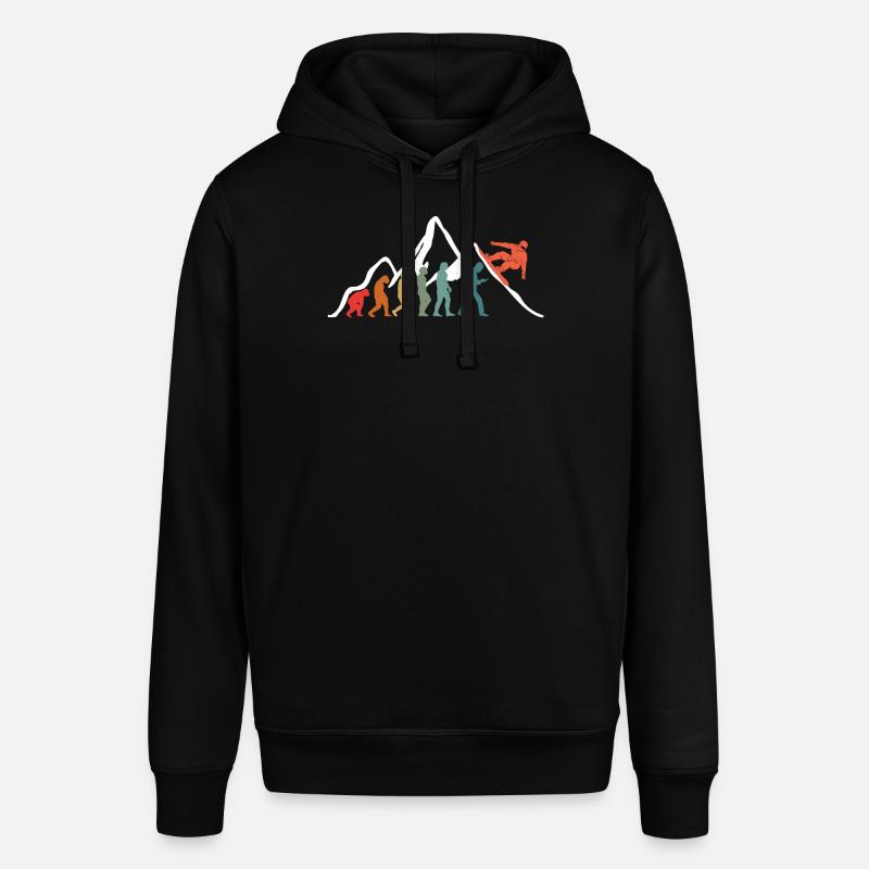 Snowboard Snowboarding Evolution Snowboarder - Stanley/Stella Unisex Hoodie SOUNDER - Schwarz
