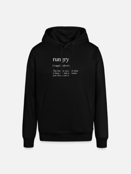 Rungry Defintion Runner - Marathon Jogger Läufer - Stanley/Stella SOUNDER unisex hoodie - sort