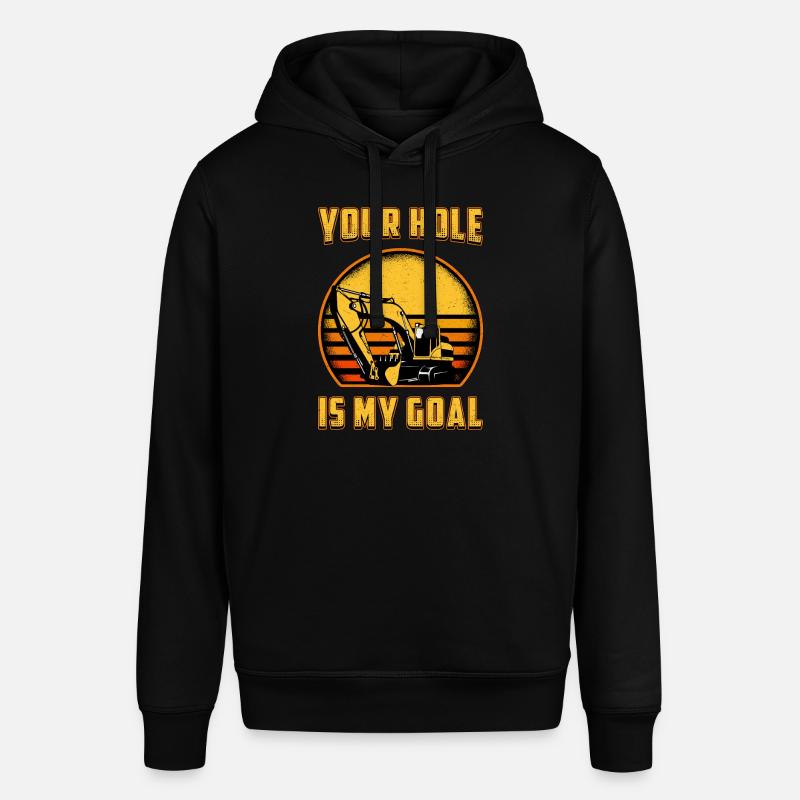 Bagger Bauarbeiter Baggerfahrer Baggern Geschenk - Stanley/Stella Unisex Hoodie SOUNDER - Schwarz