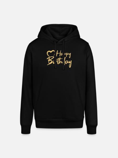 Happy Birthday - Stanley/Stella SOUNDER Unisex Hoodie - black