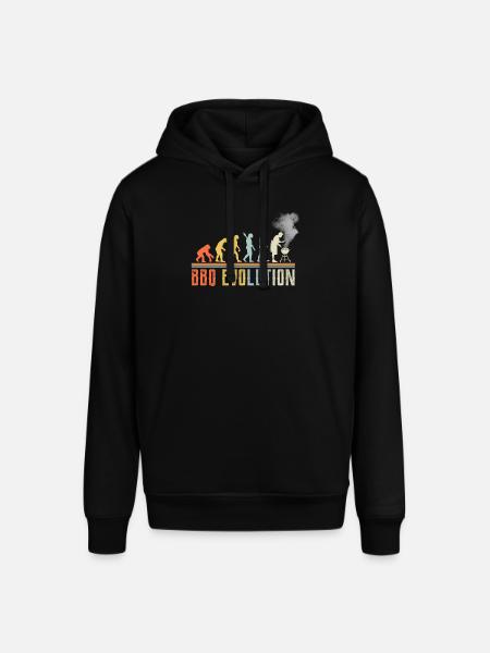 BBQ Evolution Lustiges Zitat - Stanley/Stella Unisex Hoodie SOUNDER - Schwarz