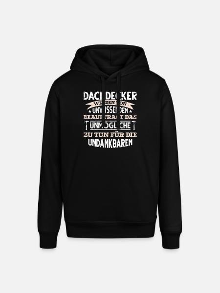 lustiges Dachdecker - Stanley/Stella Unisex Hoodie SOUNDER - Schwarz