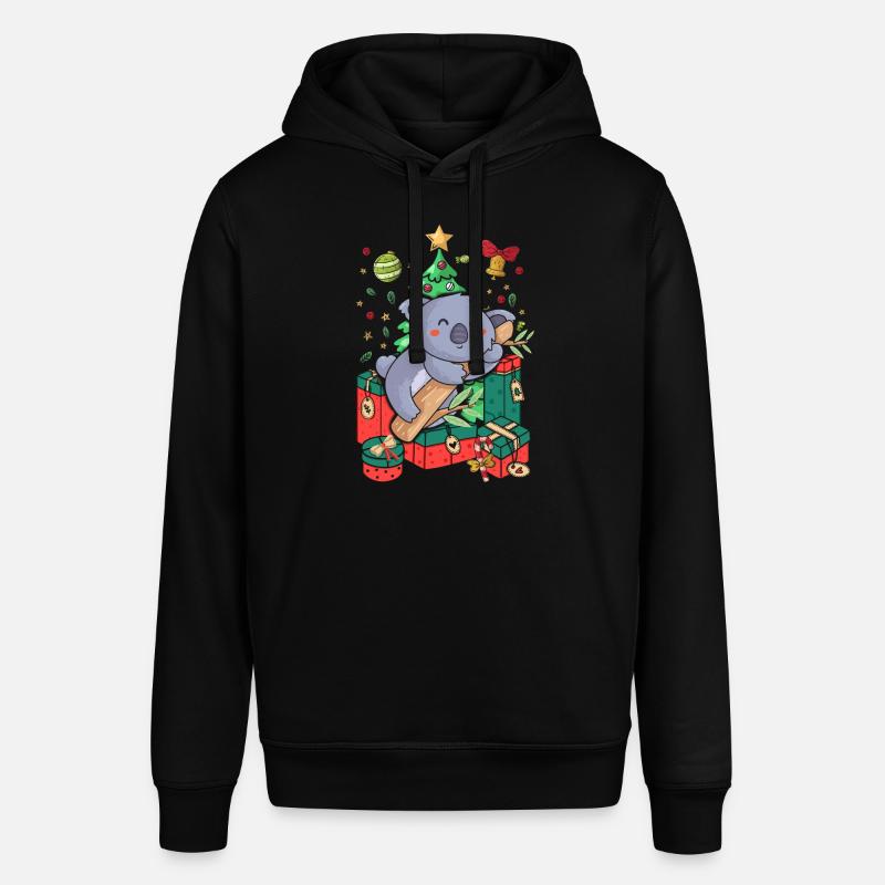 Pull de Noël moche Koala - Sweat à capuche SOUNDER Stanley/Stella Unisexe - noir