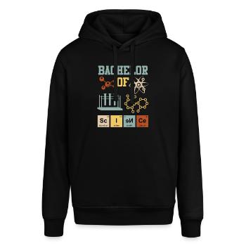 Bachelor Chemie Bachelor of Science - Stanley/Stella Unisex Hoodie SOUNDER - Schwarz - Vorne - Alina (178cm) & Michal (187cm)