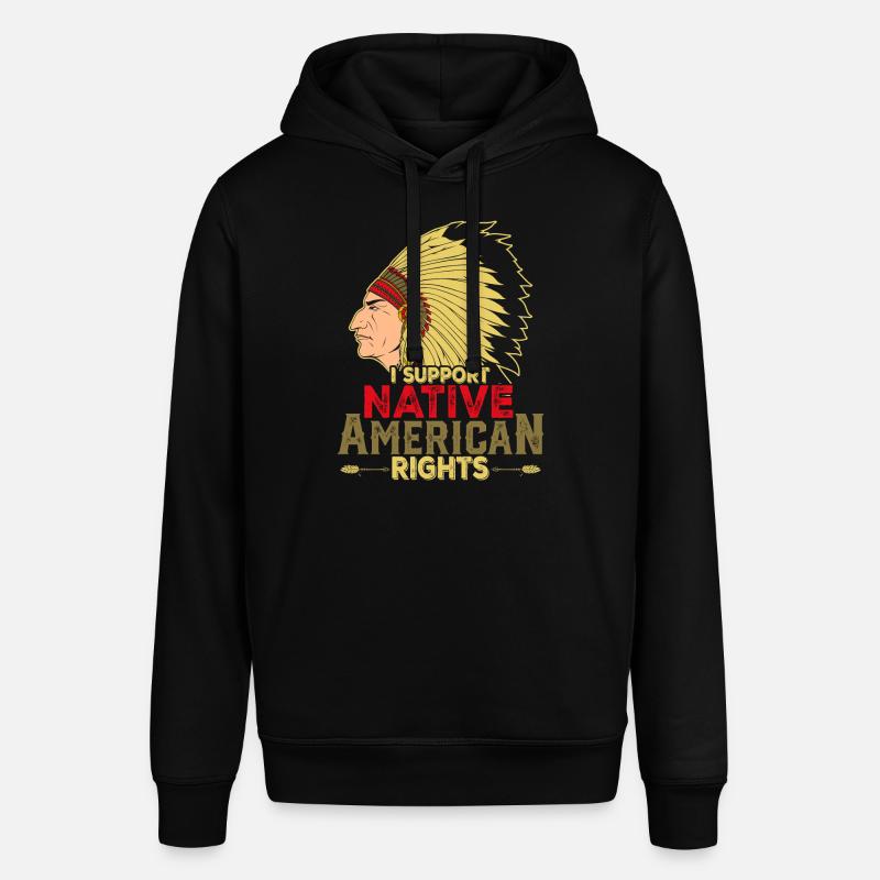 Citation amérindienne Je soutiens native - Sweat à capuche SOUNDER Stanley/Stella Unisexe - noir