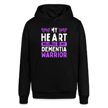 Sensibilisation à la démence Dement Alzheimer’s Warrior - Sweat à capuche SOUNDER Stanley/Stella Unisexe - noir - Devant - Alina (178cm) & Michal (187cm)
