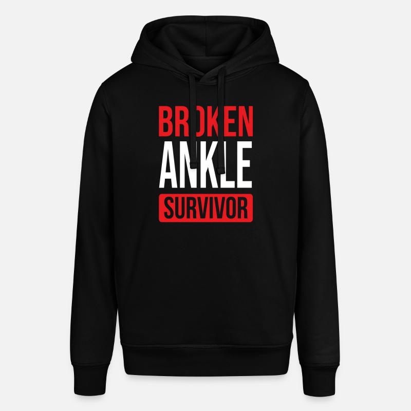 Get well soon Broken Ankle Broken Ankle Survivor - Stanley/Stella Unisex Hoodie SOUNDER - Schwarz