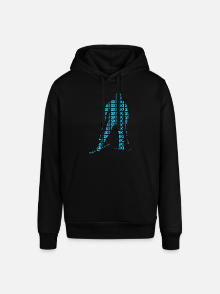 Ski skiers - Stanley/Stella SOUNDER Unisex Hoodie - black