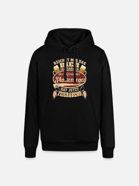 Plattenleger Bier Feierabend - Stanley/Stella Unisex Hoodie SOUNDER - Schwarz