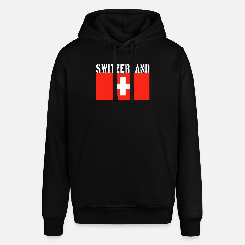 Drapeau de la Suisse - Sweat à capuche SOUNDER Stanley/Stella Unisexe - noir