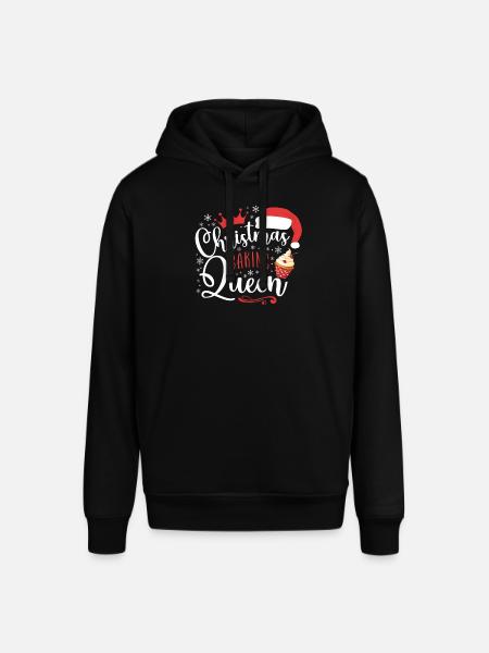 Bake Baking Christmas Cupcake - Stanley/Stella SOUNDER Unisex Hoodie - black