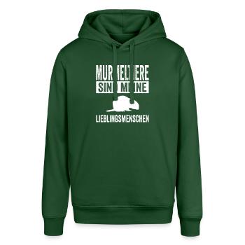 Murmeltier - Stanley/Stella Unisex Hoodie SOUNDER - Flaschengrün - Vorne - Alina (178cm) & Michal (187cm)