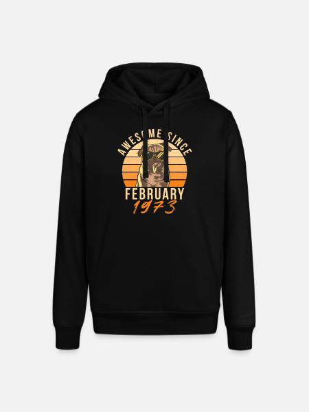 February 1973 Retro - Stanley/Stella SOUNDER Unisex Hoodie - black