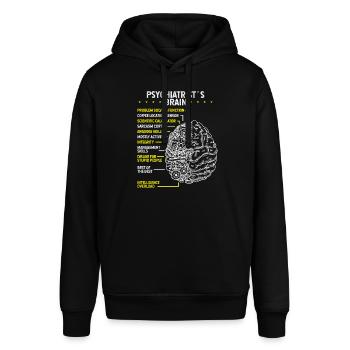 Psychiatrist Psychology Psychiatry Psychologist - Stanley/Stella Unisex Hoodie SOUNDER - Schwarz - Vorne - Alina (178cm) & Michal (187cm)