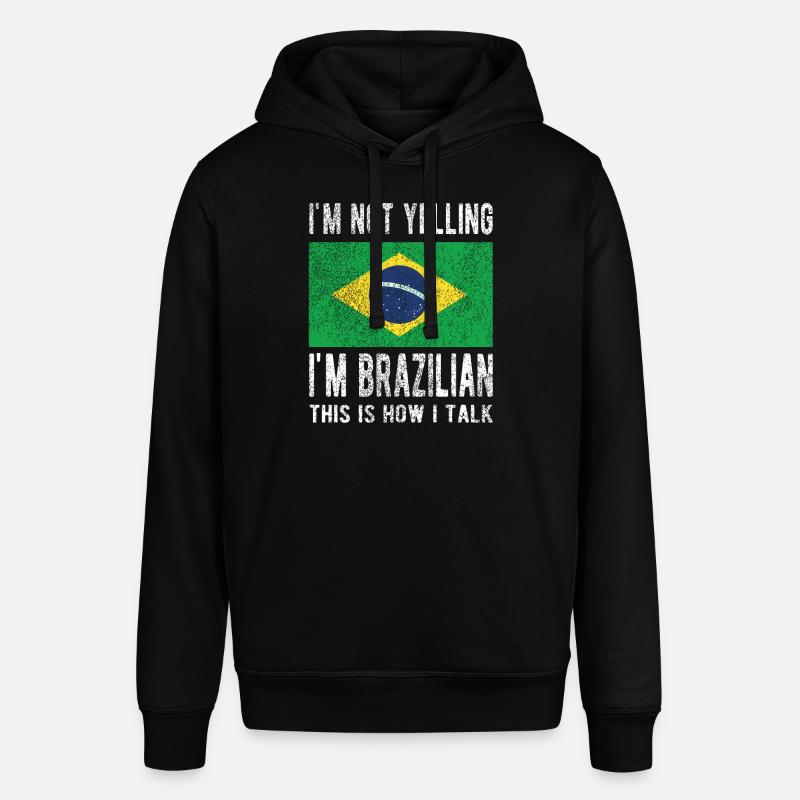 Brésil Brésil Drapeau brésilien - Sweat à capuche SOUNDER Stanley/Stella Unisexe - noir