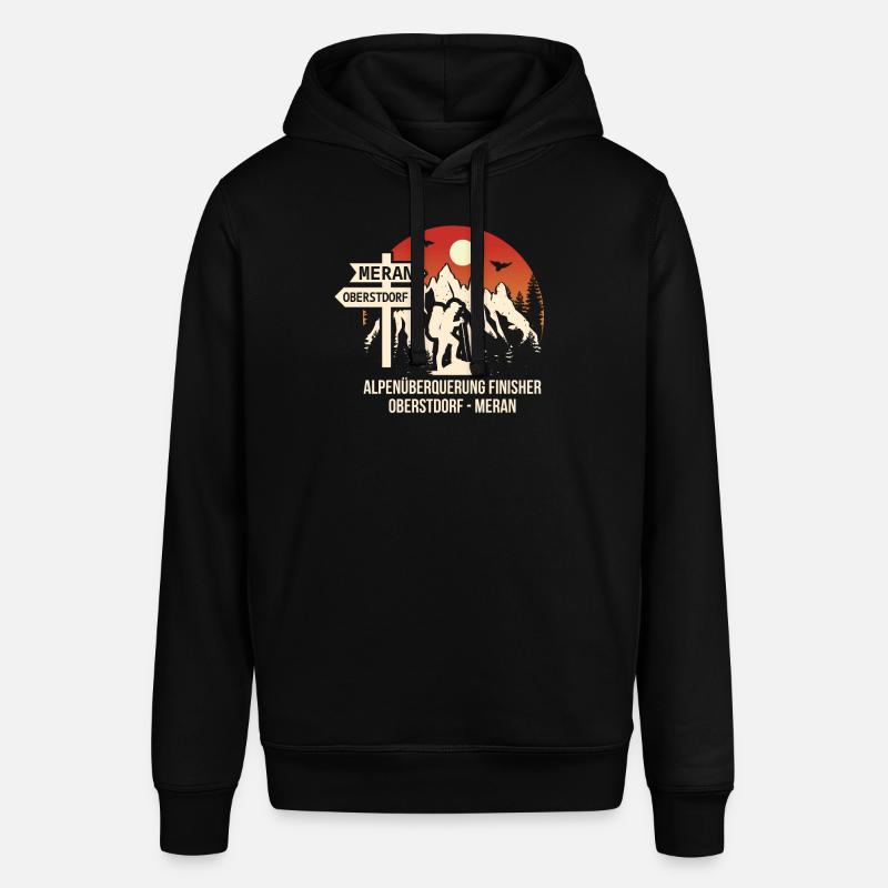 Alpenüberquerung Oberstdorf Meran E5 - Stanley/Stella Unisex Hoodie SOUNDER - Schwarz