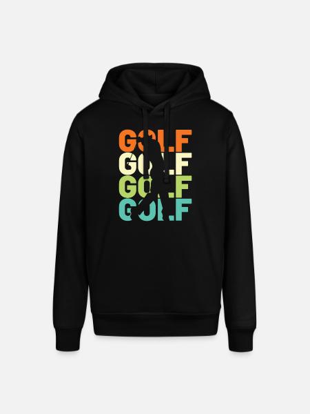 Golf Golfer Retro - Stanley/Stella Unisex Hoodie SOUNDER - Schwarz