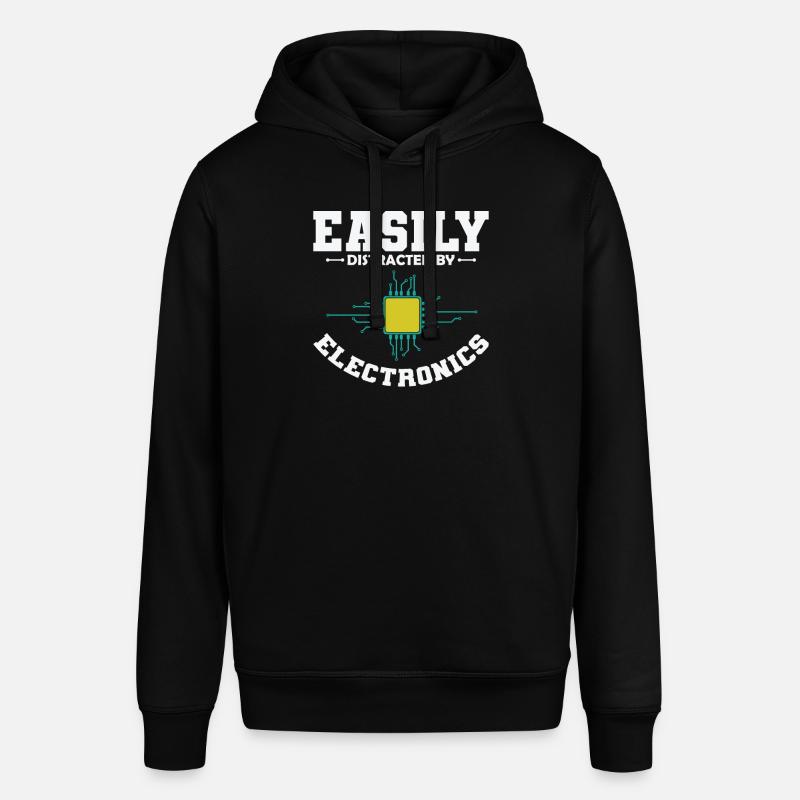 Easily Distracted By Electronics Profession - Stanley/Stella SOUNDER Unisex Hoodie - black