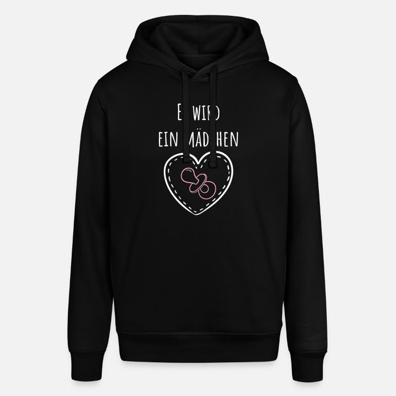 Es wird ein Mädchen! - Stanley/Stella Unisex Hoodie SOUNDER - Schwarz