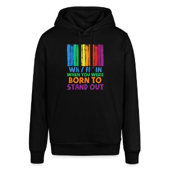 Autism Autistic - Stanley/Stella SOUNDER Unisex Hoodie - black - Front - Alina (178cm) & Michal (187cm)