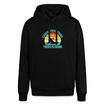 Kitesurfen - Stanley/Stella Unisex Hoodie SOUNDER - Schwarz - Vorne - Alina (178cm) & Michal (187cm)