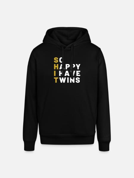Twin Papa Twins Father Pregnancy - Stanley/Stella SOUNDER Unisex Hoodie - black