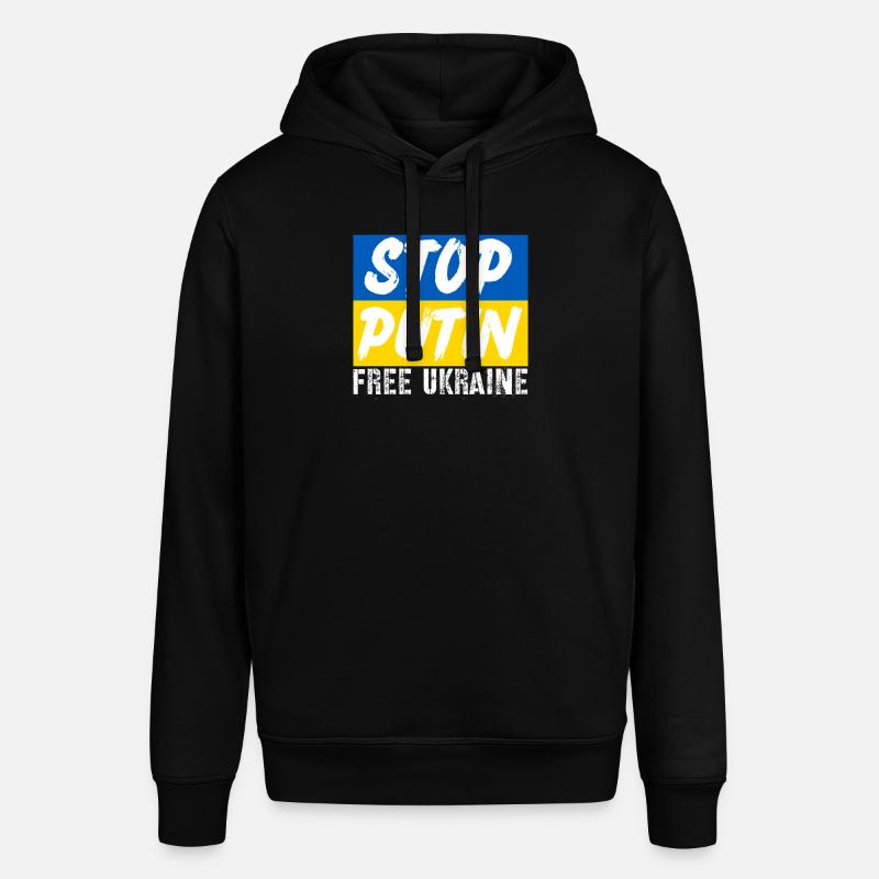 Arrêtez Poutine - Sweat à capuche SOUNDER Stanley/Stella Unisexe - noir