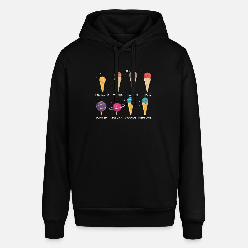 Crème glacée du système solaire - Sweat à capuche SOUNDER Stanley/Stella Unisexe - noir