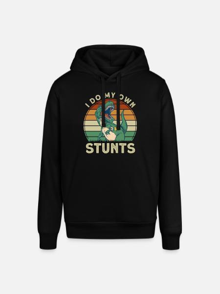 I Do My Own Stunts - Stanley/Stella SOUNDER Unisex Hoodie - black