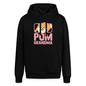 Zwergspitz Poméranie Chien Pom Grand-mère Cadeau - Sweat à capuche SOUNDER Stanley/Stella Unisexe - noir - Devant - Alina (178cm) & Michal (187cm)