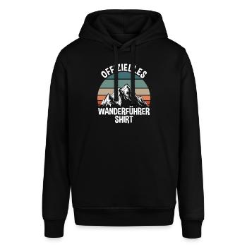 Offizielles Wanderführer Shirt - Stanley/Stella Unisex Hoodie SOUNDER - Schwarz - Vorne - Alina (178cm) & Michal (187cm)