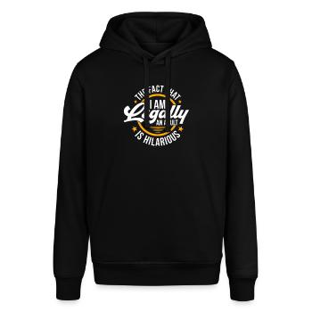 Volljährig Erwachsen Volljährigkeit Geschenk - Stanley/Stella Unisex Hoodie SOUNDER - Schwarz - Vorne - Alina (178cm) & Michal (187cm)