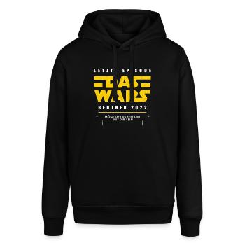 Das Wars Rentner Rente Ruhestand 2022 Geschenk - Stanley/Stella Unisex Hoodie SOUNDER - Schwarz - Vorne - Alina (178cm) & Michal (187cm)