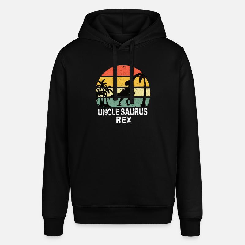 Uncle Saurus Rex - Stanley/Stella Unisex Hoodie SOUNDER - Schwarz