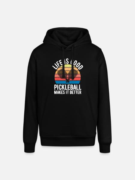 Pickleball - Stanley/Stella SOUNDER Unisex Hoodie - black