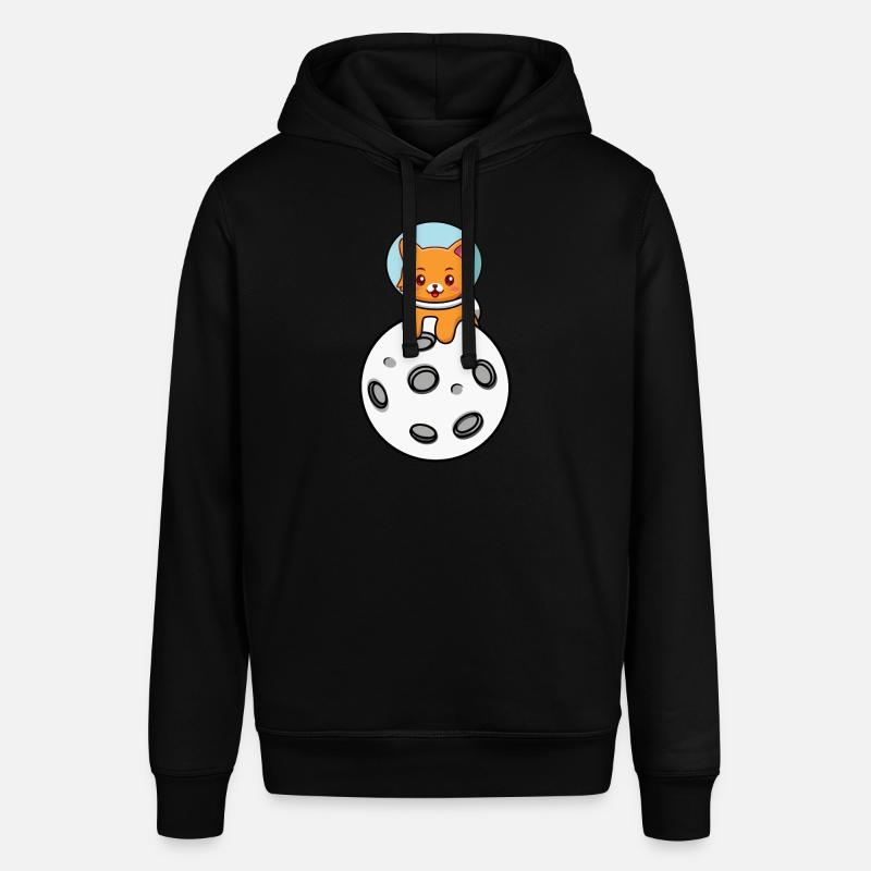 Chat de l’espace - Sweat à capuche SOUNDER Stanley/Stella Unisexe - noir