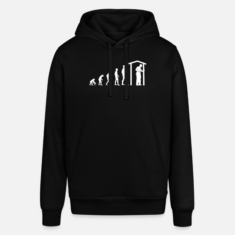 Zimmermann Beruf Evolution Zimmerer Geschenk - Stanley/Stella Unisex Hoodie SOUNDER - Schwarz