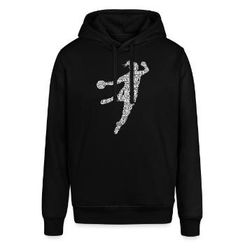 Handball Handballerin Handballspieler Mädchen - Stanley/Stella Unisex Hoodie SOUNDER - Schwarz - Vorne - Alina (178cm) & Michal (187cm)