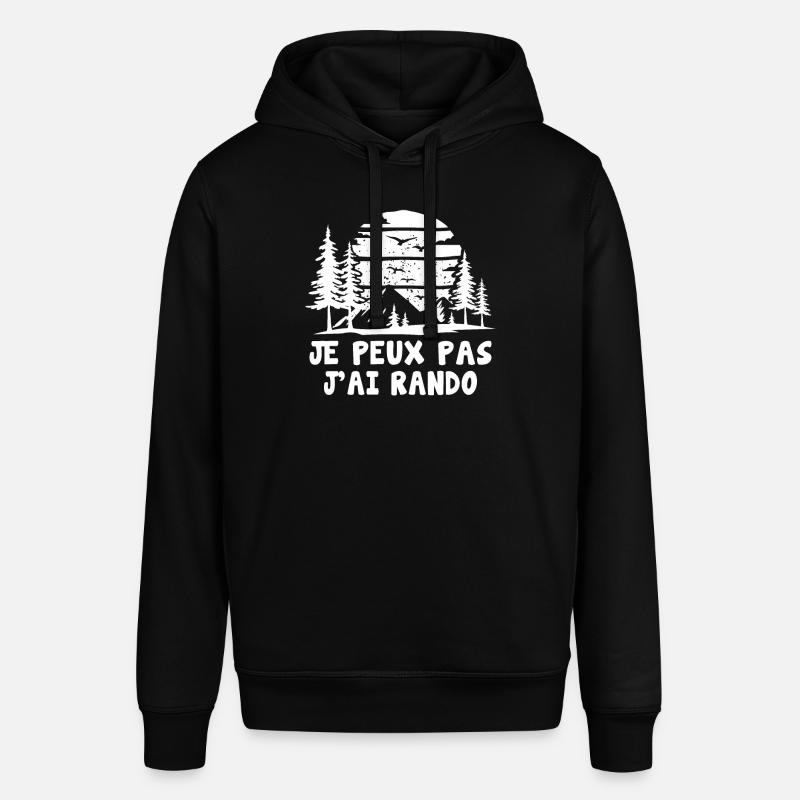 J'peux Pas J'ai Rando - Sweat à capuche SOUNDER Stanley/Stella Unisexe - noir